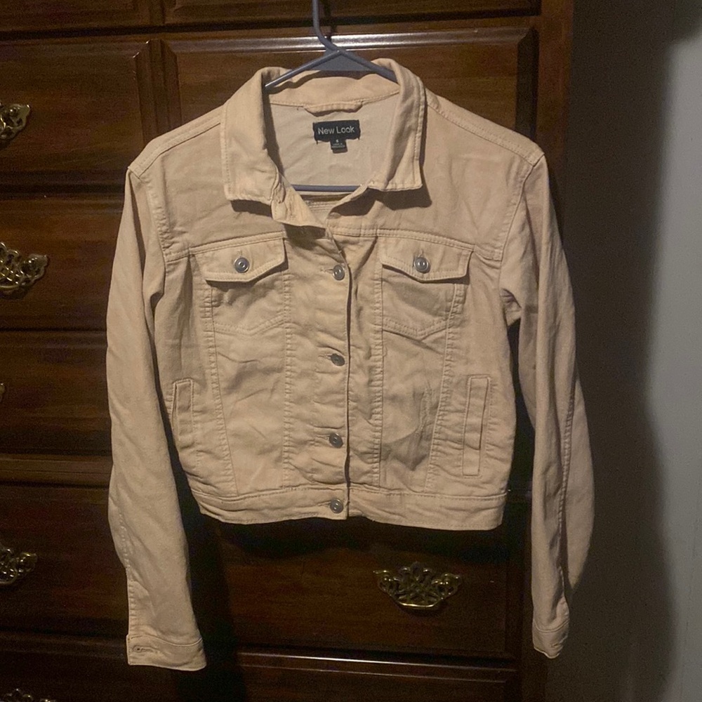Womens Small Beige Jean jacket